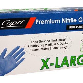 Premium Nitrile Gloves Blue Powder Free Extra Large