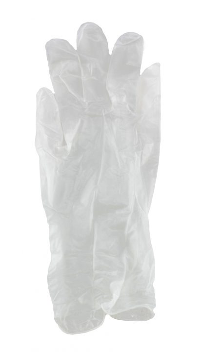LDPE Clear Embossed Large Gloves