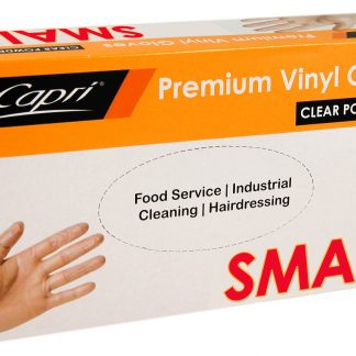 Premium Vinyl Gloves Clear Powder Free Small