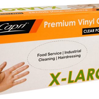 Premium Vinyl Gloves Clear Powder Free Extra Large