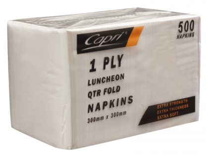 1 Ply Luncheon Napkins White