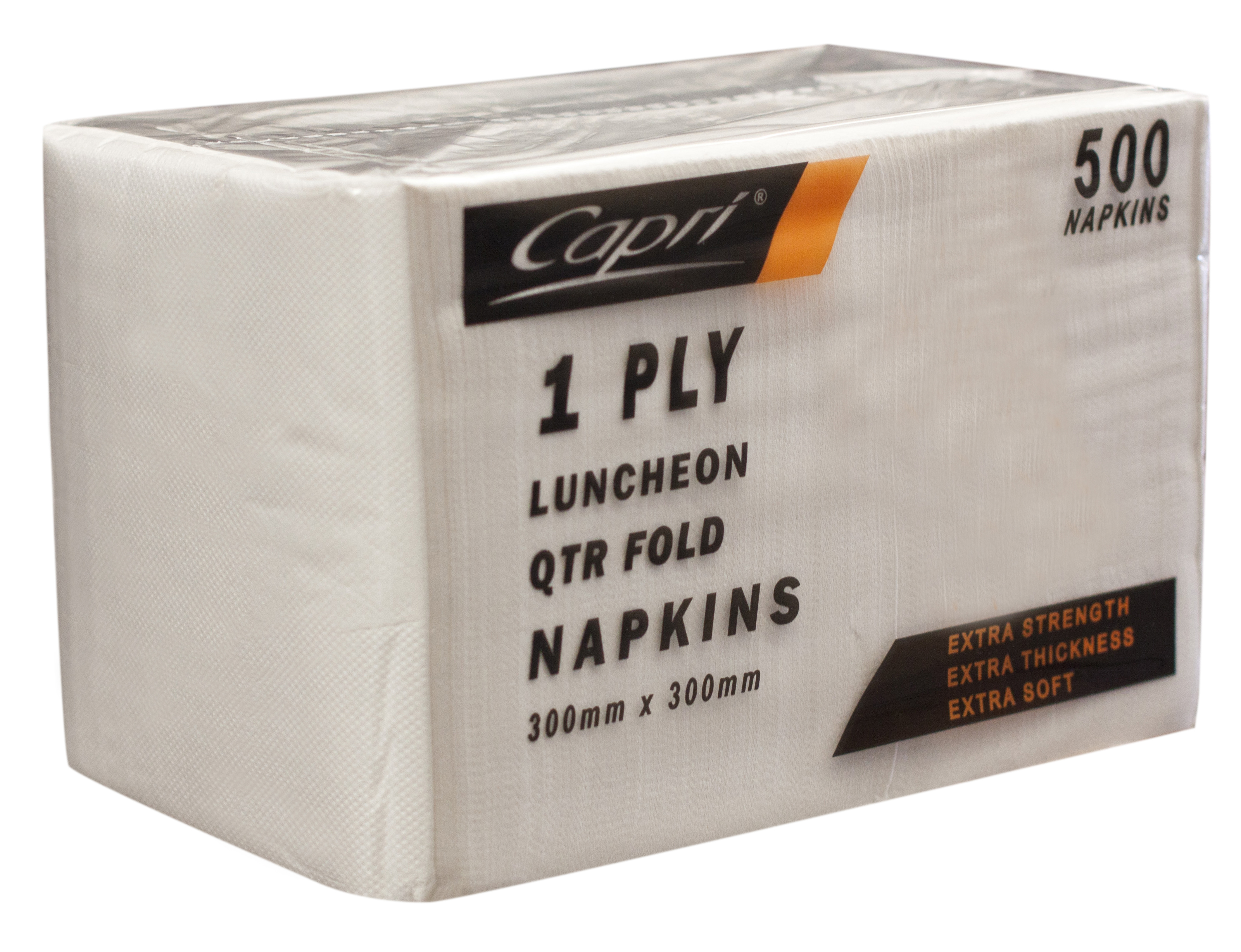 1 Ply Luncheon Napkins White 1/8 Fold