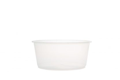3000ML ROUND CLEAR MICROWAVABLE CONTAINER BASE side view