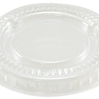 Round lid to suit small portion control cup 1 oz