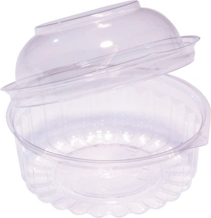 Food Bowl Clear Hinged Dome Lid 12 oz