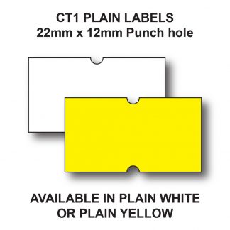 Price Gun Labels - White & Yellow