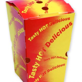 “Tasty Hot Delicious” Large Chip Box