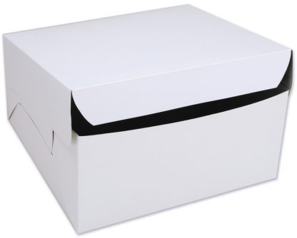 White Cake Box 8 x 8 x 4"