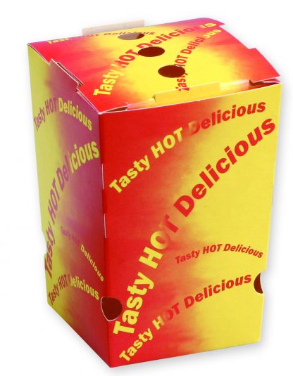 “Tasty Hot Delicious” Small Chip Box