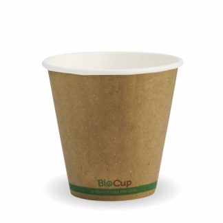 CUP PAPER DRINKING HOT DOUBLE WALL COMPOSTABLE 8OZ KRAFT BROWN