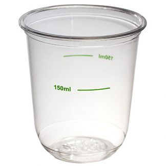 Clear RPET Wine Tumbler Cup 250ml