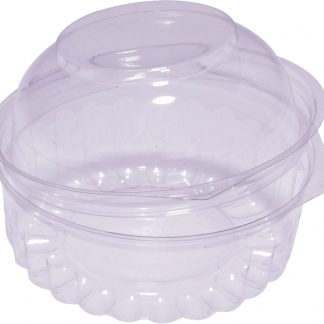 Food Bowl Clear Hinged Dome Lid 8 oz