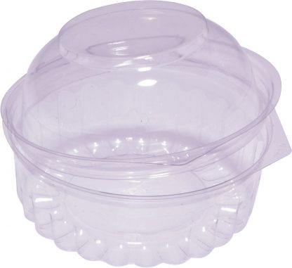 Food Bowl Clear Hinged Dome Lid 8 oz