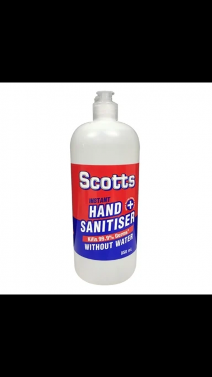 Scotts Instant Hand Sanitiser 950ml refill bottle