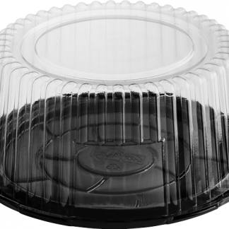 Large Cake Containers Black Base + Clear Lid