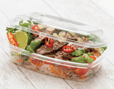 Eco-Smart BettaSeal Food Container 750ml serving Thai Beef Noodle Salad