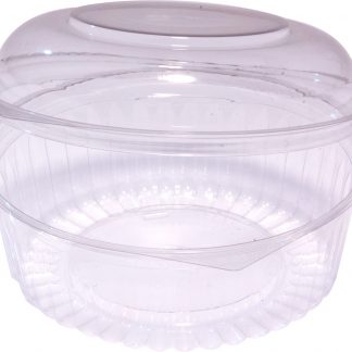 Food Bowl Clear Hinged Dome Lid 24 oz