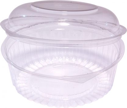 Food Bowl Clear Hinged Dome Lid 24 oz