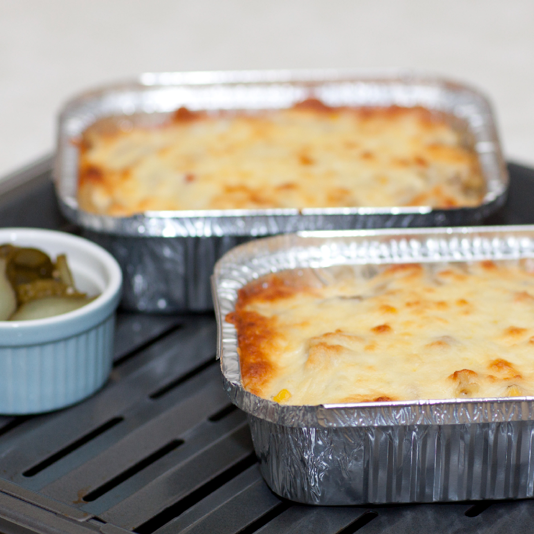 Pasta Bake in Rectangular Foil Containers
