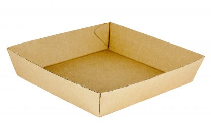 Brown Kraft Heavy Duty Paperboard Food Tray #2