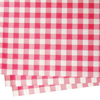 Greaseproof Gingham Red Paper