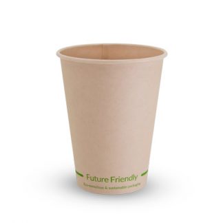 12oz Single Wall Hot Cup Bamboo Paper + PLA Lining