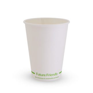 12oz Single Wall Hot Cup White Paper + PLA Lining