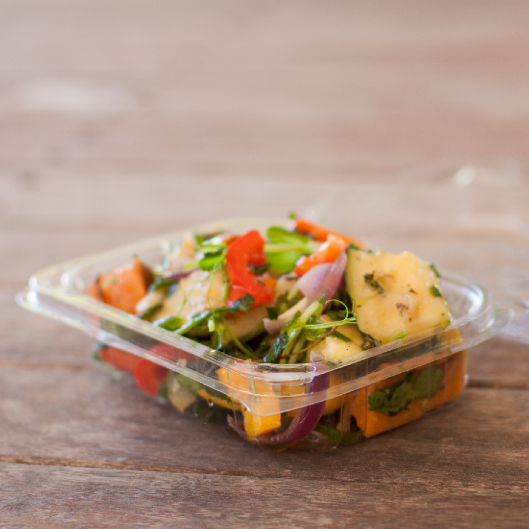 Recyclable Containers can make friends with salad!