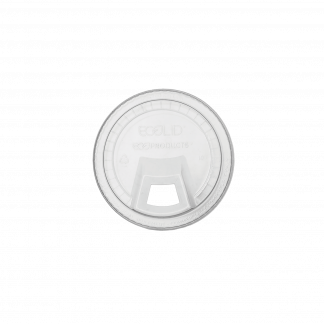 ECO-PRODUCTS® 9,12,16,20,24oz SIPPER CLEAR PLA COLD CUP LID