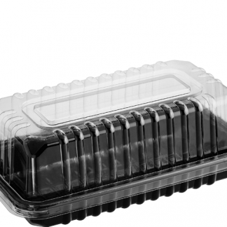 Bar Cake Plastic Container with Dome Lid