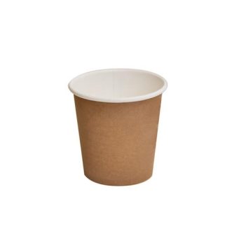 4 OZ PLA Coated Single Wall Cup Brown