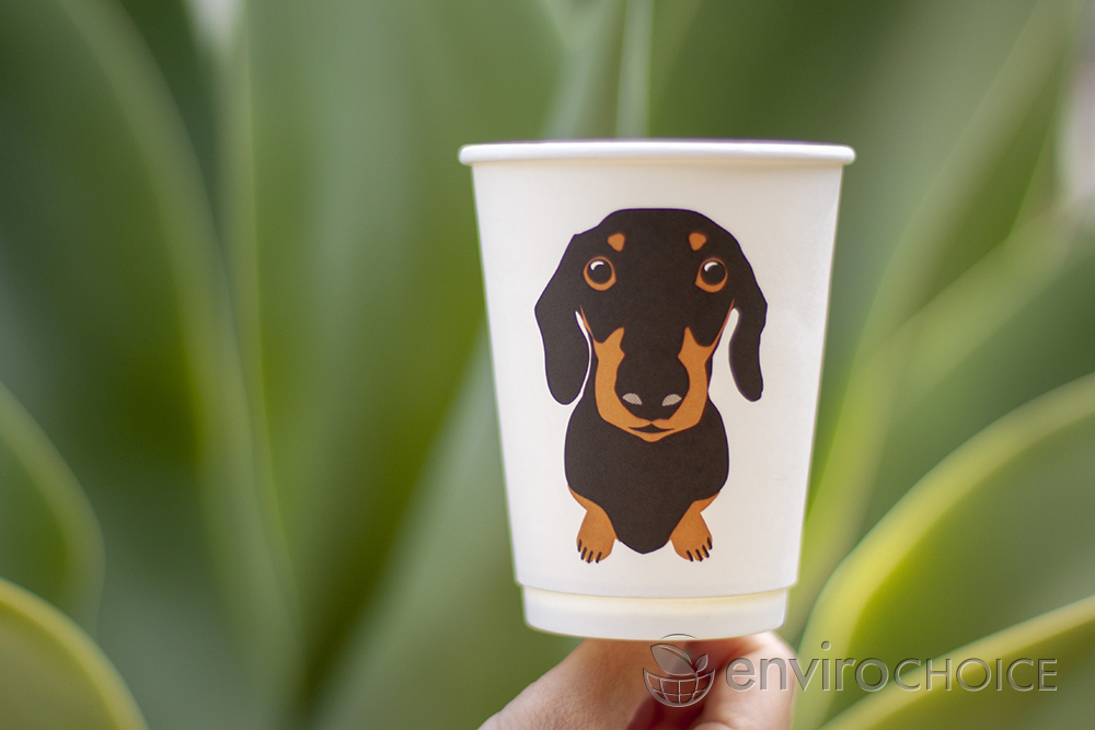 Dachshund Double Wall Paper Cups