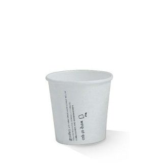 4 OZ PLA Coated Single Wall Cup White