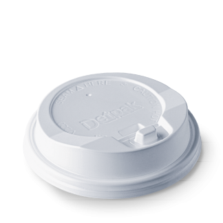 WHITE 12/16/20oz CLICK-BACK HOT CUP LID